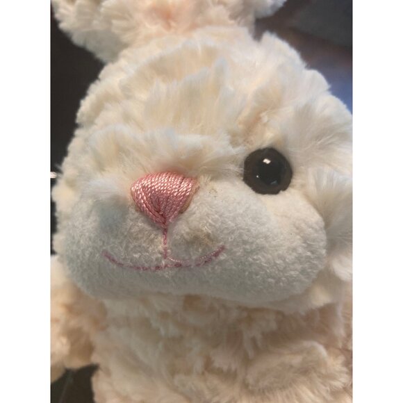 Fluffy Plush Bunny With Big Eyes & Pink Nose - The Huggable Fuzzball - Picture 3 of 9